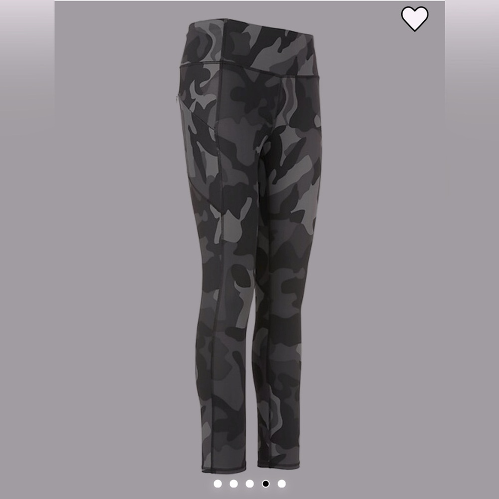 Athleta Camo Contender - Black/Grey 7/8 Pocket Tight Style 84418